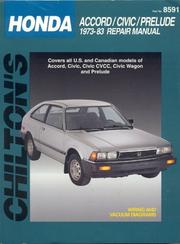 Cover of: Honda by Chilton Editors, Chilton Editors