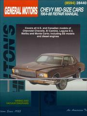 Cover of: Chilton's General Motors Chevy mid-size cars, 1964-88 repair manual.