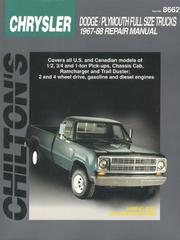 Cover of: Chilton's Chrysler by The Nichols/Chilton Editors