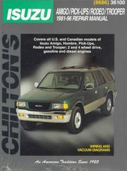 Cover of: Isuzu: Amigo/Pick-Ups/Rodeo/Trooper 1981-96 (Chilton's Total Car Care Manual)