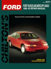 Cover of: Ford: Taurus/Sable 1986-95 (Chilton's Total Car Care Repair Manual)