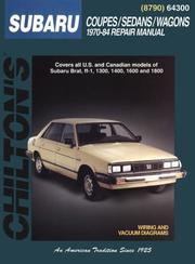 Cover of: Subaru: Coupes/Sedans/Wagons 1970-84 (Chilton's Total Car Care Repair Manual)