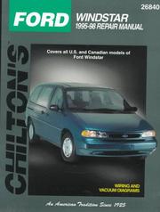 Chilton's Ford Windstar 1995-98 repair manual by Chilton Automotive Books