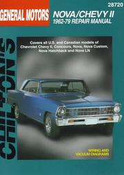 Cover of: Chilton's GM Nova/Chevy II, 1962-79 repair manual