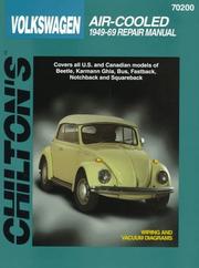 Cover of: Chilton's Volkswagen air-cooled: 1949-69 repair manual.