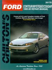 Cover of: Chilton's Ford Contour/Mystique/Cougar 1995-99 repair manual.