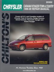 Cover of: Chilton's Chrysler Caravan/Voyager/Town & Country by editor, Matthew E. Frederick.
