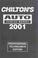 Cover of: Chilton's Auto Service Manual 2001