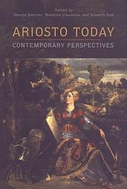 Cover of: Ariosto Today: Contemporary Perspectives (Toronto Italian Studies)
