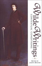 Cover of: Wilde writings by edited by Joseph Bristow.