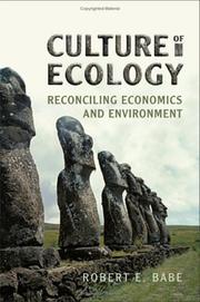Cover of: Culture of Ecology: Reconciling Economics and Environment
