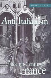 Cover of: Anti-Italianism in sixteenth-century France