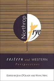 Cover of: Northrop Frye: Eastern and Western perspectives