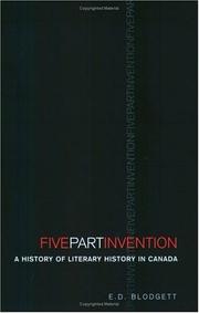 Cover of: Five-Part Invention by E.D. Blodgett