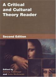 Cover of: A critical and cultural theory reader