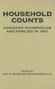 Cover of: Household Counts: Canadian Households and Families in 1901