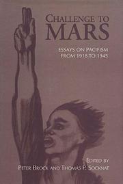 Cover of: Challenge to Mars: Pacifism from 1918 to 1945