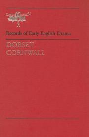 Cover of: Dorset / Cornwall (Records of Early English Drama) by 