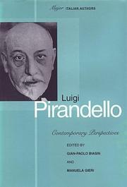 Cover of: Luigi Pirandello: contemporary perspectives