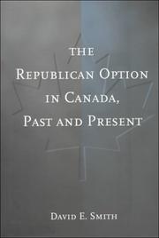 Cover of: The Republican Option in Canada, Past and Present by David E. Smith (undifferentiated)