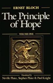 Cover of: The Principle of Hope by Ernst Bloch, Ernst Bloch