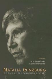 Cover of: Natalia Ginzburg by edited by Angela M. Jeannet and Giuliana Sanguinetti Katz.
