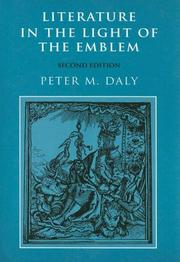 Cover of: Literature in the light of the emblem | Peter M. Daly