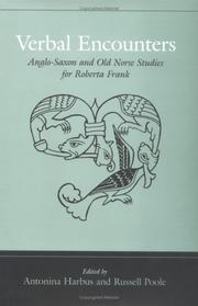 Cover of: Verbal Encounters: Anglo-Saxon and Old Norse Studies for Roberta Frank (Toronto Old English)
