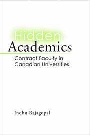 Cover of: Hidden academics by Indhu Rajagopal