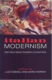 Cover of: Italian modernism | 