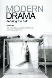 Cover of: Modern drama: defining the field