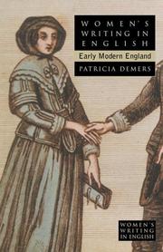 Cover of: Women's writing in English: early modern England