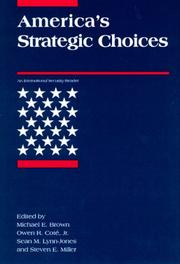 Cover of: America's strategic choices
