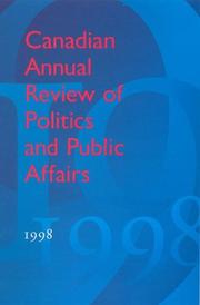 Cover of: Canadian Annual Review of Politics and Public Affairs by David Mutimer