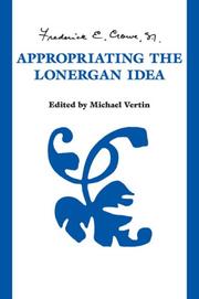 Cover of: Appropriating the Lonergan Idea (Lonergan Studies)