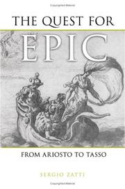 Cover of: The Quest for Epic: From Ariosto to Tasso (Toronto Italian Studies)