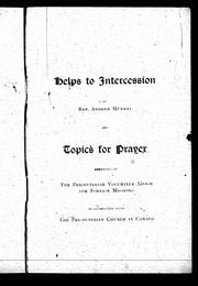 Cover of: Helps to intercession