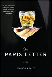 Cover of: The Paris letter by Jon Robin Baitz