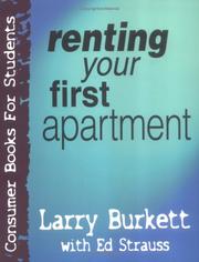 Cover of: Renting Your First Apartment (Consumer Books for College Students) by Larry Burkett, Ed Strauss