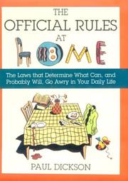 Cover of: The Official Rules at Home by Paul Dickson