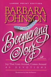 Cover of: Boomerang joy by Barbara Johnson