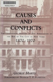 Front cover of Causes and conflicts by George Whitney Martin