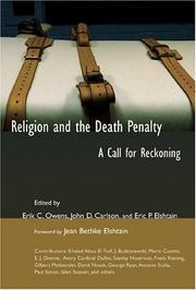 Cover of: Religion and the death penalty: a call for reckoning