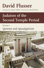 Cover of: Judaism of the Second Temple Period by David Flusser