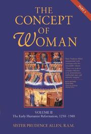 The concept of woman by Prudence Allen