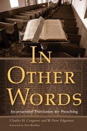 In other words by Charles H. Cosgrove, W. Dow Edgerton