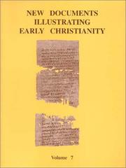 Cover of: New Documents Illustrating Early Christianity | 