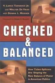 Cover of: Checked and balanced by V. Lance Tarrance