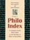Cover of: The Philo index
