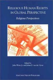 Cover of: Religious Human Rights in Global Perspective | Johan D. Van Der Vyver